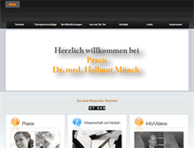 Tablet Screenshot of dr-h-muench.de